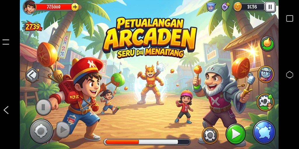 Tampilan gameplay seru di 2739 yang penuh warna dan tantangan.
