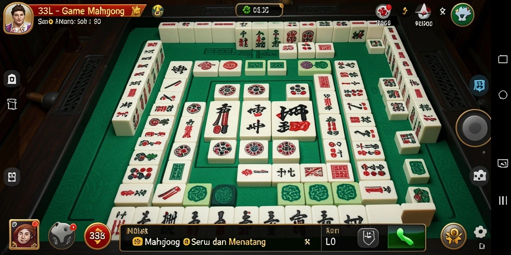 Tampilan gameplay Mahjong yang seru dan menarik dari 33L.