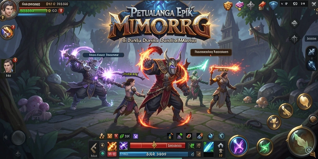 Screenshot menampilkan pertarungan epik dalam permainan MMORPG 8364.