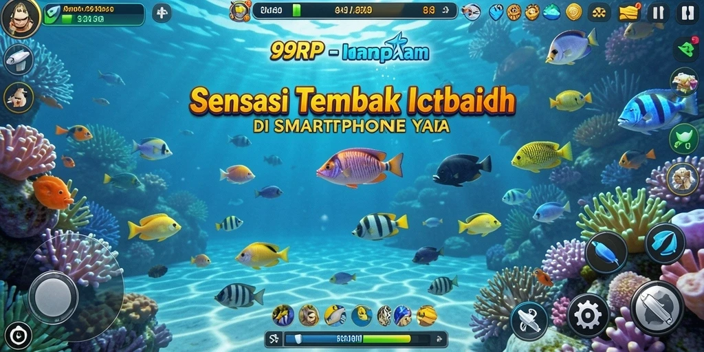 Gameplay seru Tembak Ikan di 99RP yang penuh warna.