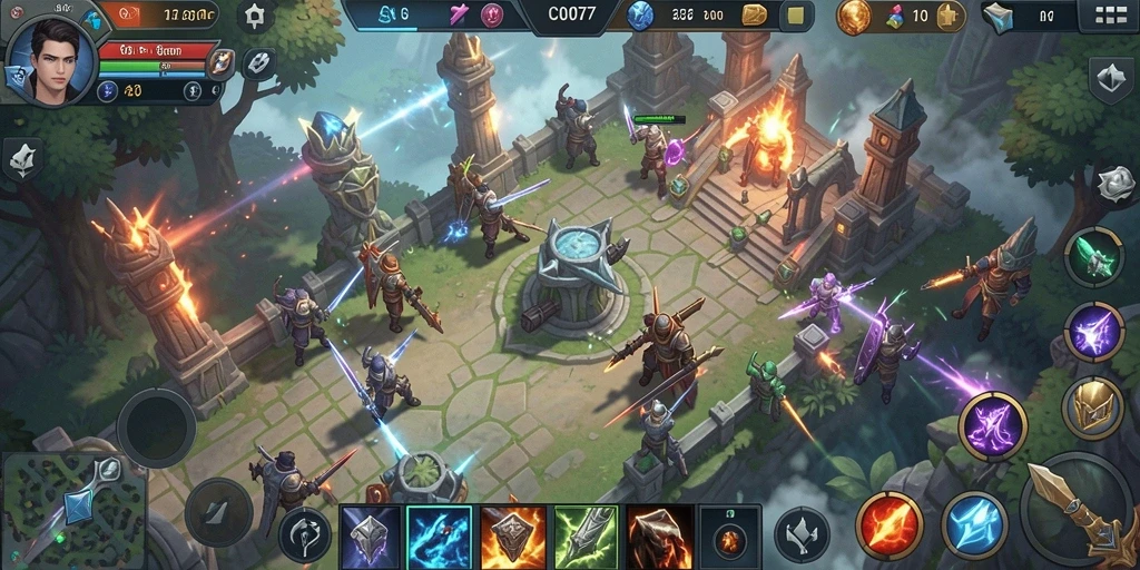 Gameplay C0077 yang menantang dan penuh strategi.