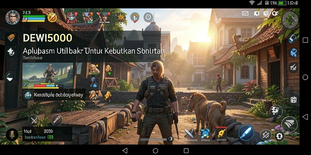 Tampilan antarmuka DEWI5000 yang ramah pengguna dan fungsional.