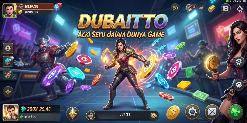 Screenshot gameplay DUBAITOTO yang menunjukkan aksi pertarungan yang mendebarkan.