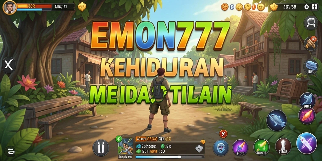 Tampilan gameplay menarik dari EMON777 yang menunjukkan interaksi karakter.