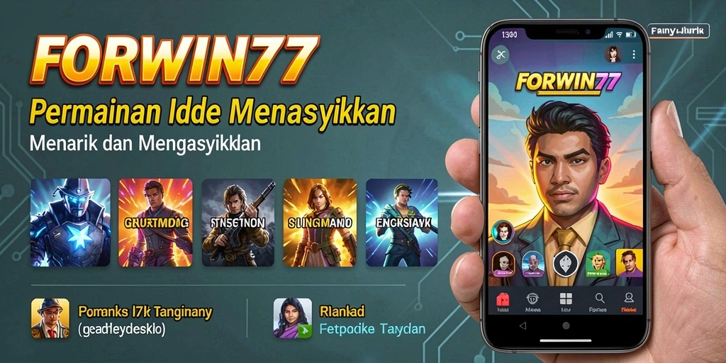 Tampilan gameplay seru dan interaktif dari FORWIN77.
