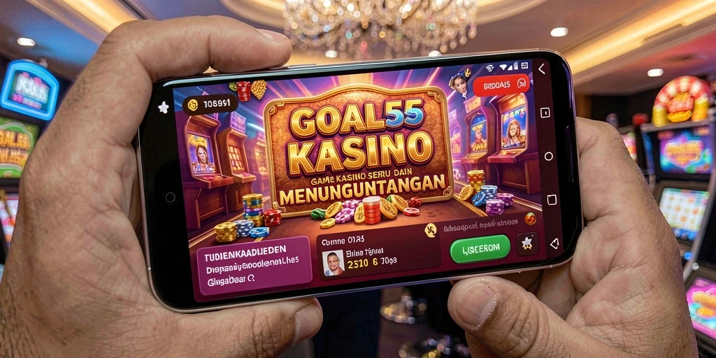 Tampilan gameplay menarik dari GOAL55 yang penuh aksi kasino.