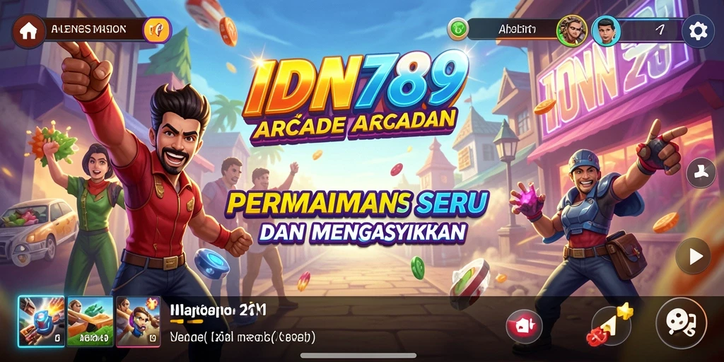 Tangkapan layar IDN789 menampilkan gameplay Arcade yang penuh aksi.