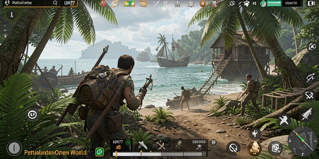 Tampilkan gameplay mendebarkan dari IDR77 dalam dunia Open World.