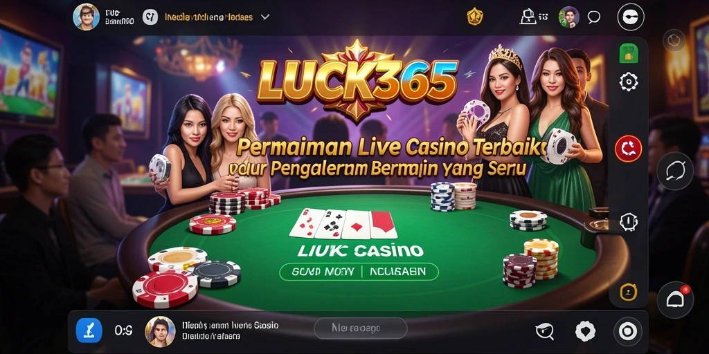 Gameplay seru dengan dealer langsung di LUCK365.