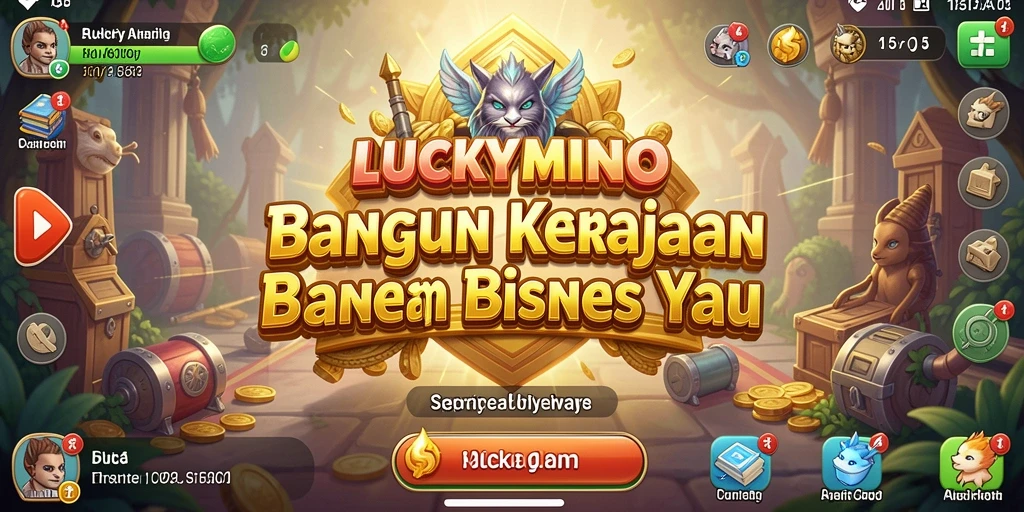 Tampilan gameplay LUCKYMINO yang menarik dan interaktif.