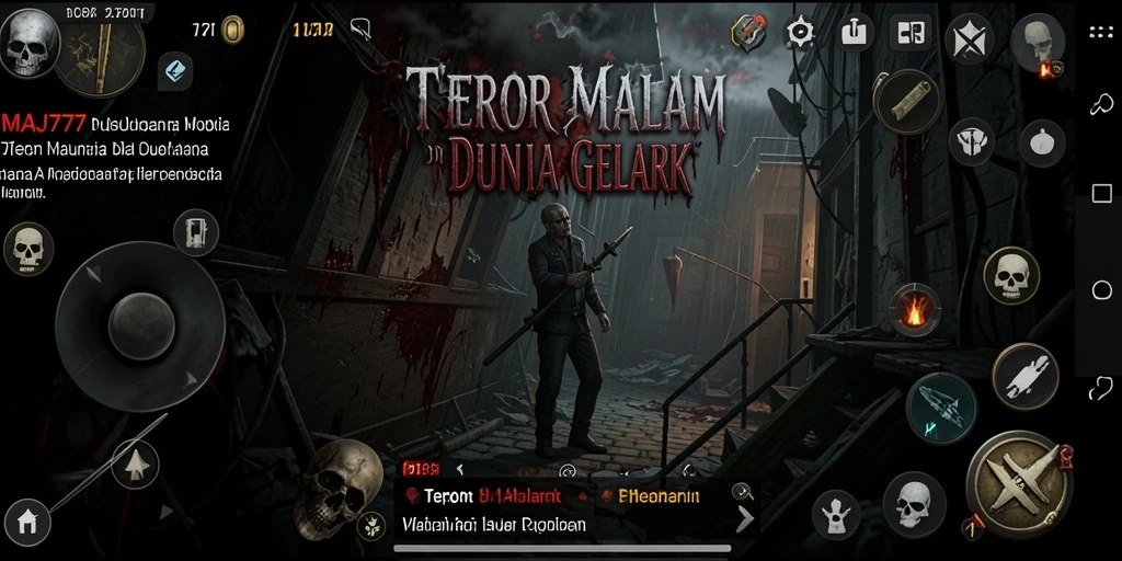 Gameplay menegangkan di dunia gelap penuh hantu.
