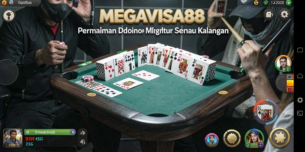 Screenshot gameplay <strong>MEGAVISA88</strong> yang menunjukkan aksi mendebarkan dalam permainan Domino.