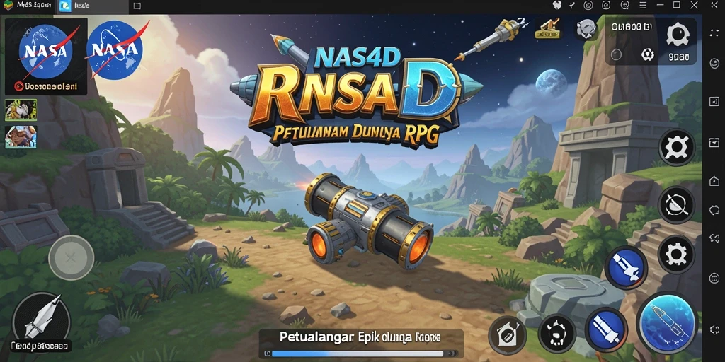 Tangkapan layar utama menunjukkan aksi mendebarkan dalam gameplay RPG.