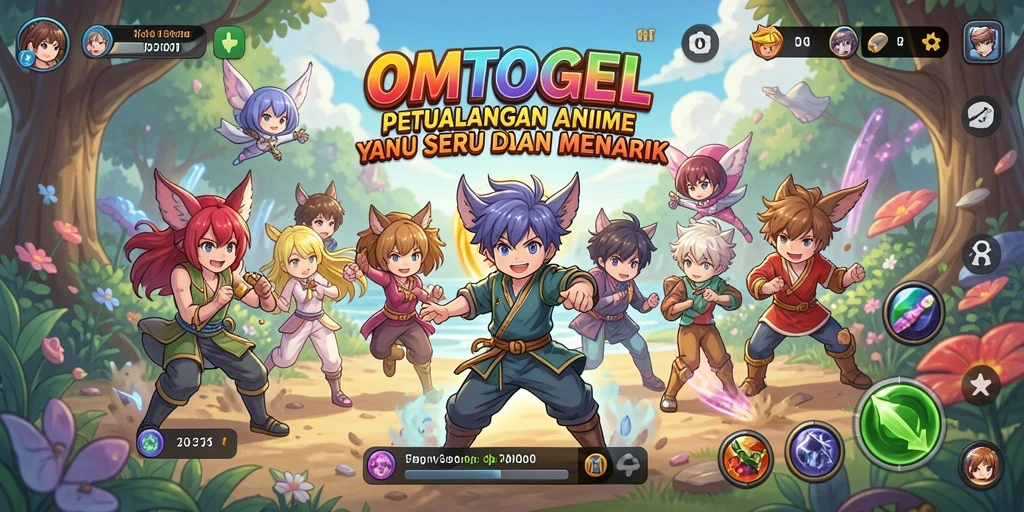 Gameplay seru OMTOGEL dengan karakter anime favorit.