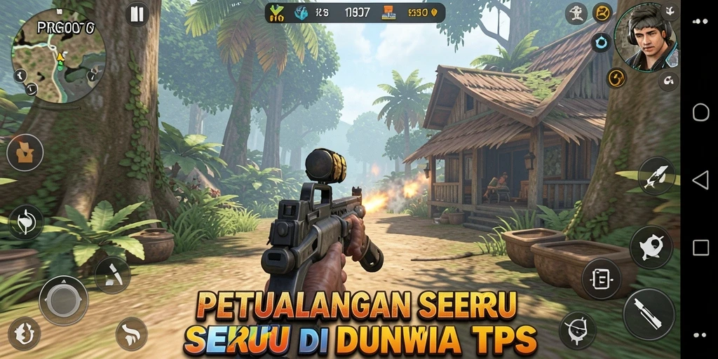 Tangkapan layar PRG007 menunjukkan aksi seru dalam gameplay TPS.
