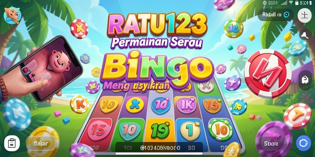 Tampilan gameplay seru di RATU123 dengan antarmuka Bingo yang menarik.