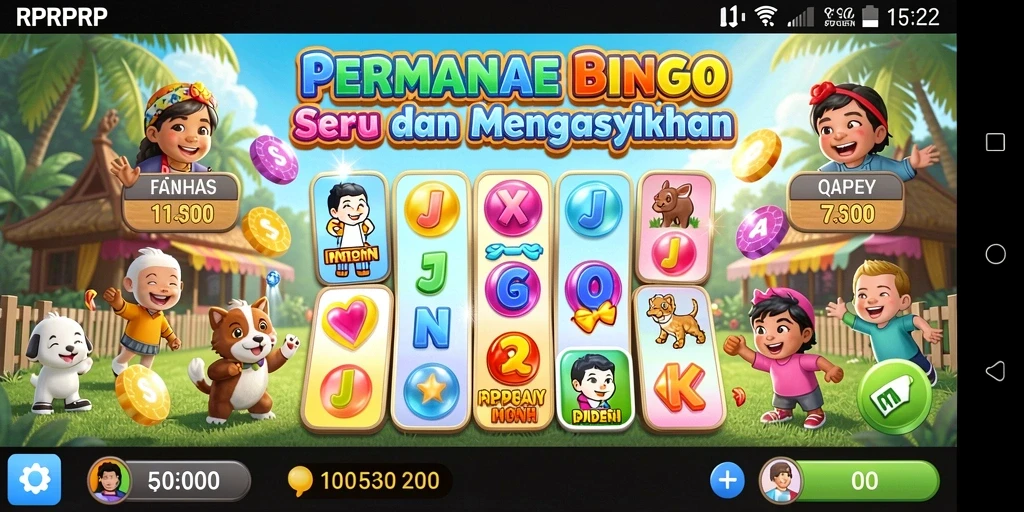 Screenshot gameplay menarik dari game Bingo RPRPRP.