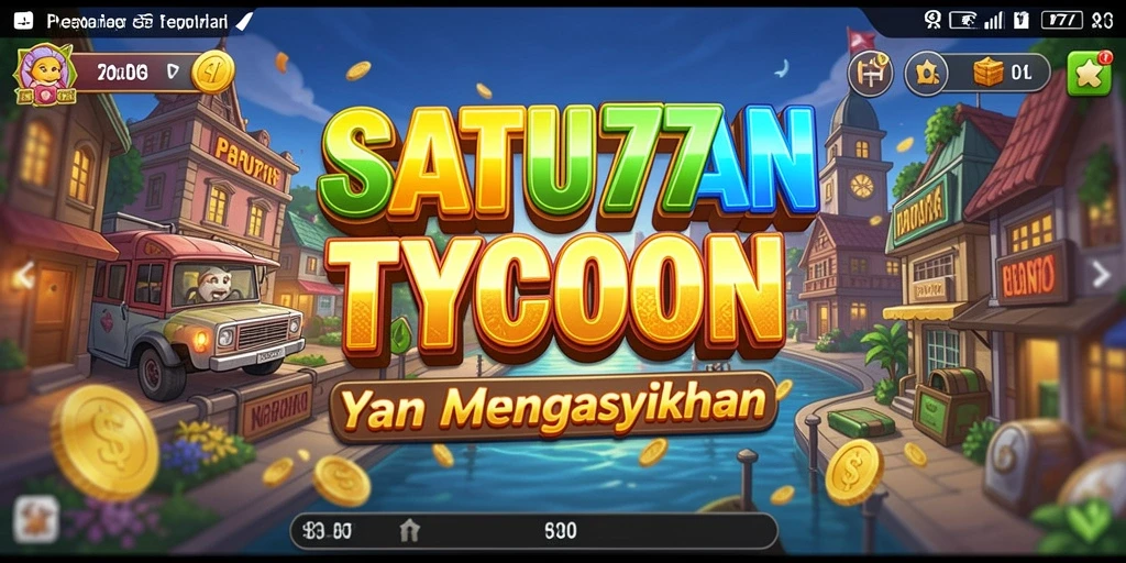 Screenshot SATU77 menampilkan gameplay Tycoon yang menarik dan interaktif.
