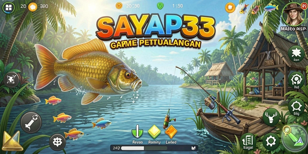 Tangkapan ikan yang spektakuler dalam gameplay SAYAP33.