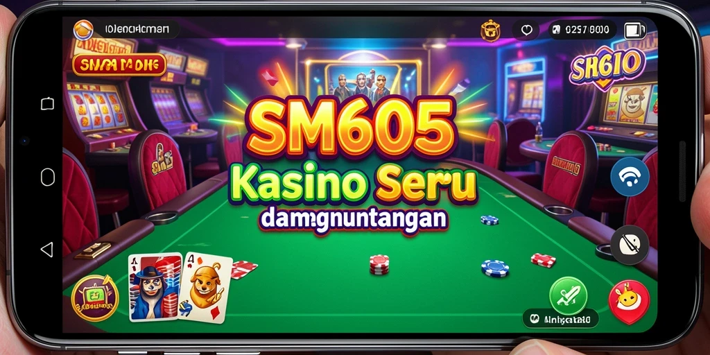 Tampilan menarik dari gameplay SM605 yang mendebarkan.