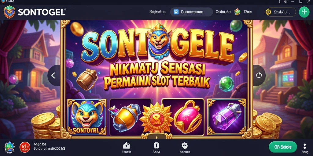Screenshot menunjukkan gameplay Slot yang menarik di SONTOGEL.