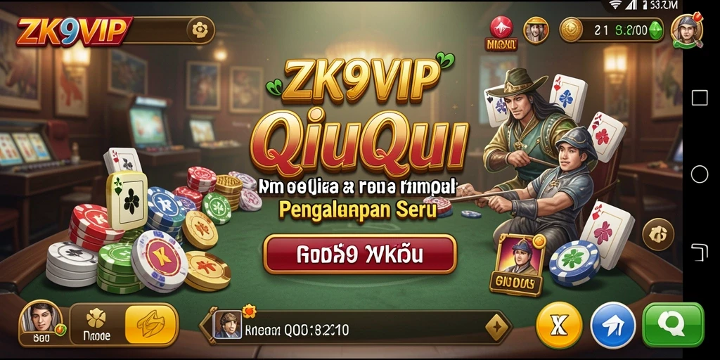 Gameplay seru di ZK9VIP dengan pemain berkompetisi di meja QiuQiu.